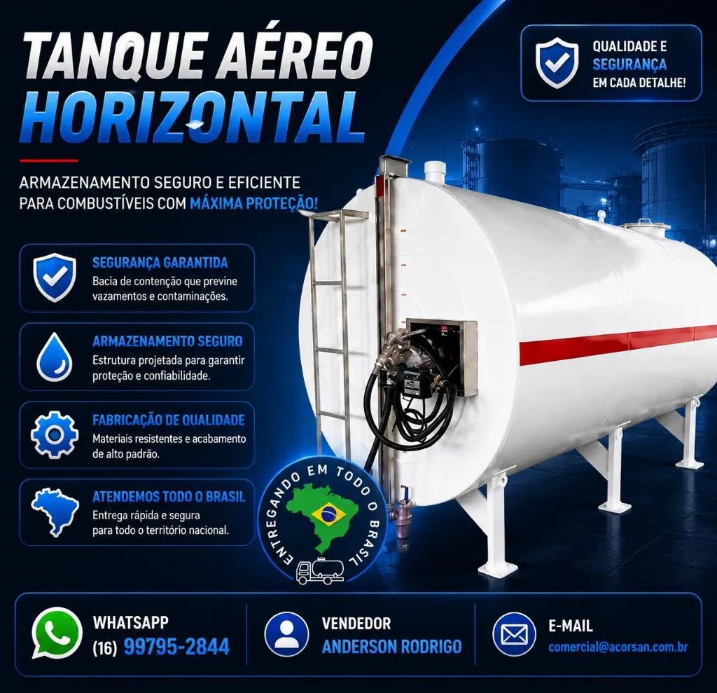 Tanque modular para obra com cronograma enxuto